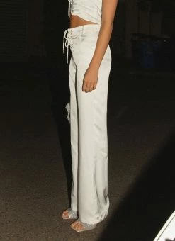 Peppermayo Exclusive Meet At Midnight Pants - Ivory Mist -Peppermayo Shop Peppermayo NYE MeetAtMidnightPants 2