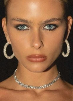 Peppermayo Breakfast At Tiffany's Crystal Choker - Crystal -Peppermayo Shop Peppermayo NYE choker 1