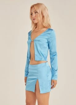 Riley Hubatka X Peppermayo Eternal Love Top - Azure -Peppermayo Shop Peppermayo Riley Ecom P3 31