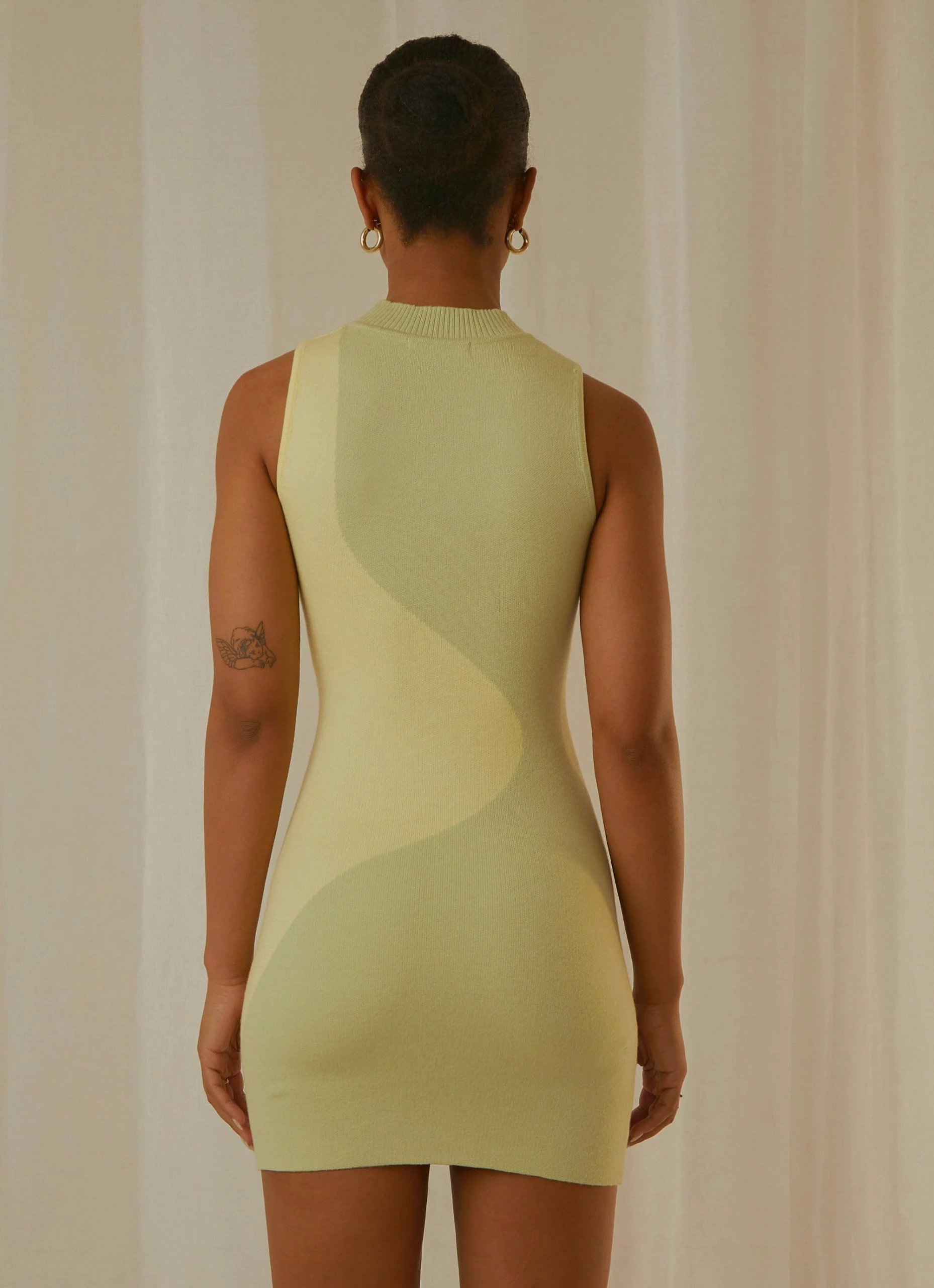 Peppermayo Exclusive The Palms Mini Dress - Lime Wave 8 Peppermayo Exclusive The Palms Mini Dress - Lime Wave - Image 6