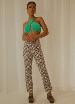 Peppermayo Exclusive Harlow Crop Top - Jade Green -Peppermayo Shop Peppermayp Wholesale FEB 75