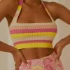 Peppermayo Exclusive Jagger Knit Crop - Sherbert Stripe