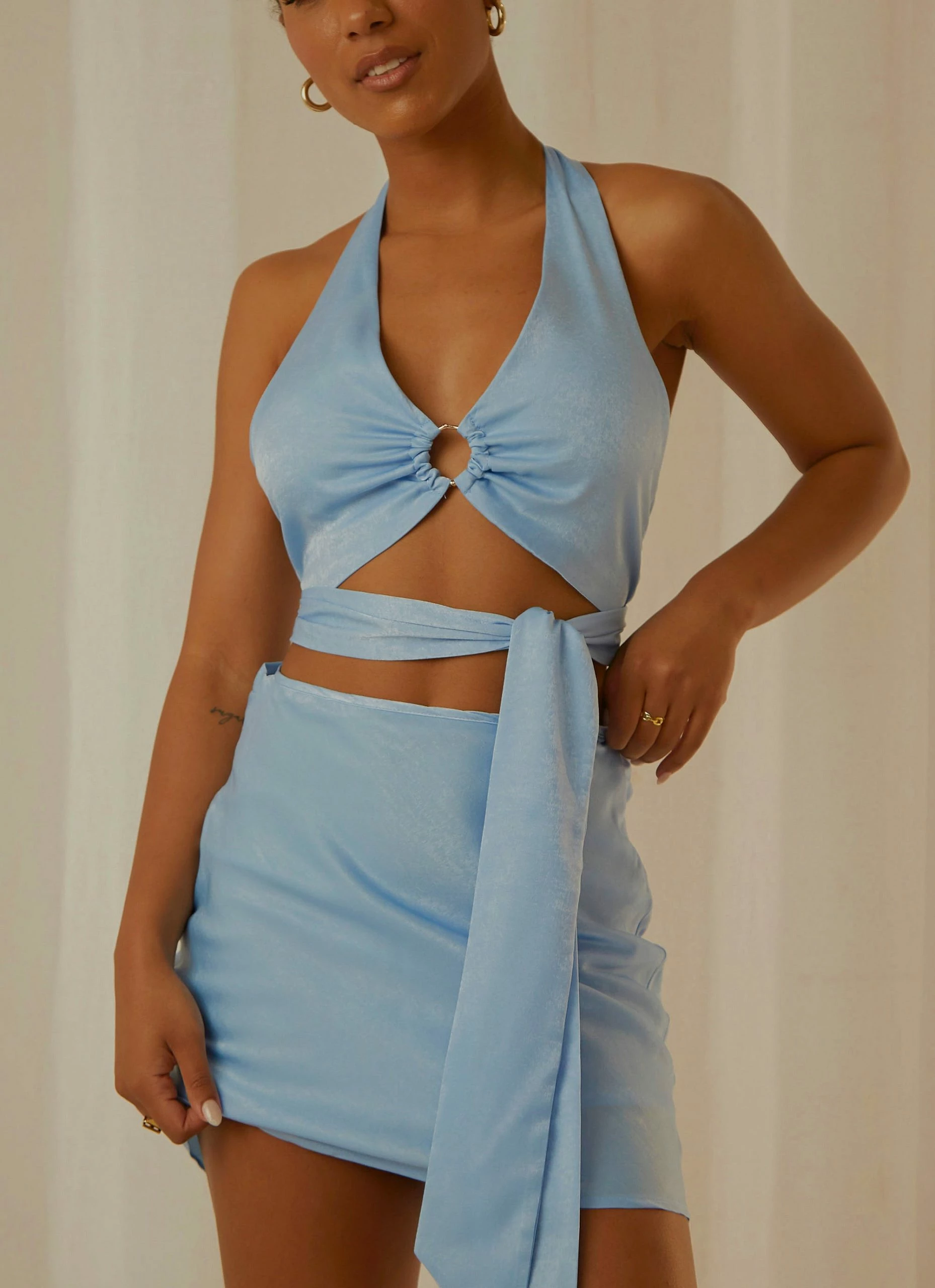 Peppermayo Exclusive The Luxe List Top - Sky 3 Peppermayo Exclusive The Luxe List Top - Sky