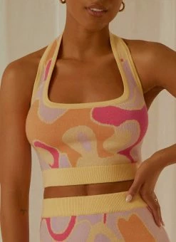 Peppermayo Exclusive New Dreams Knit Halter - Psychedelic