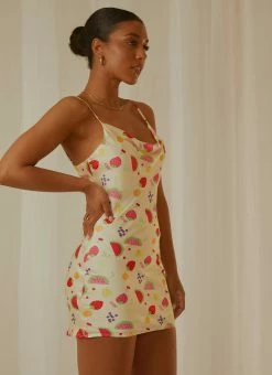 Peppermayo Exclusive Panama Cowl Neck Mini Dress - Tutti Fruitti -Peppermayo Shop Peppermayp Wholesale MARCH 93