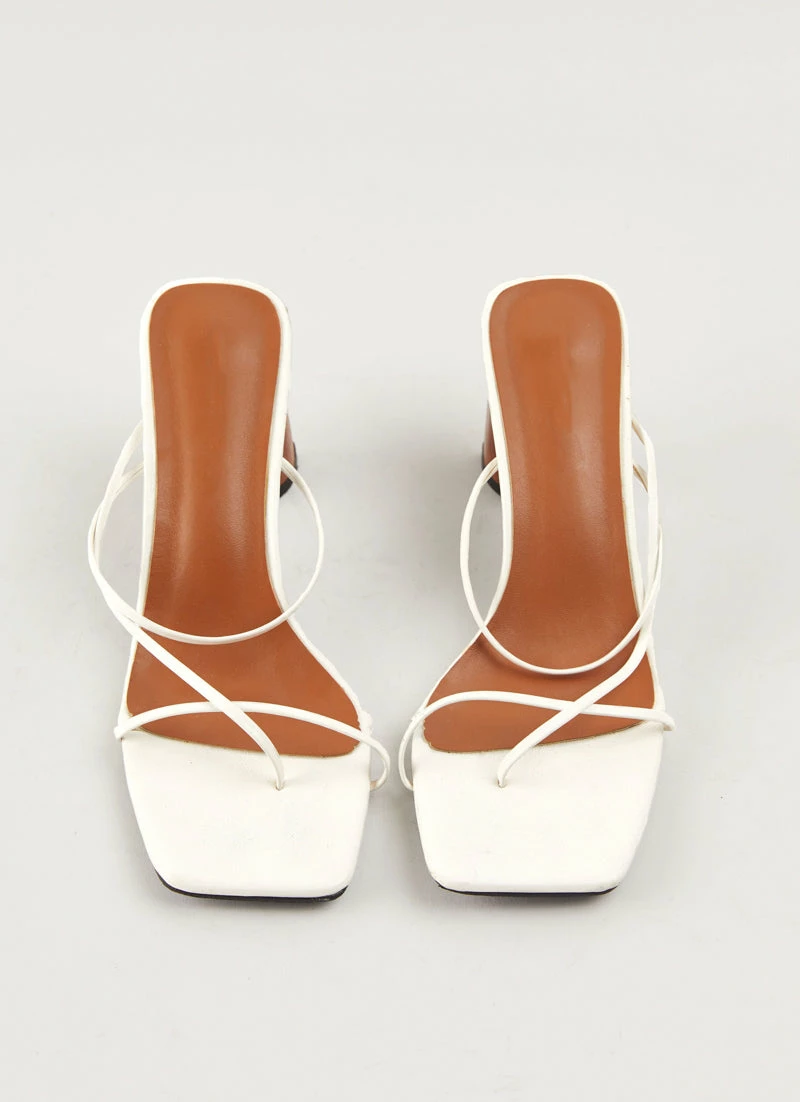 Cult Avenue Willow Strappy Mule - White 4 Cult Avenue Willow Strappy Mule - White - Image 2