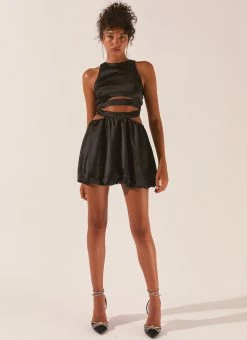 Peppermayo Exclusive Home With You Mini Dress - Raven