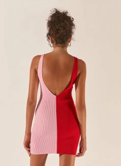 Peppermayo Exclusive Splice Up Your Life Mini Dress - Strawberry Splice -Peppermayo Shop ValentinesWEB 52