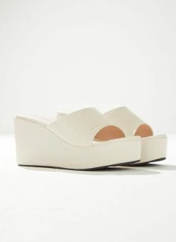 Cult Avenue Villa Playa Mule Heel - Bone Croc -Peppermayo Shop Villa Playa Mule 3