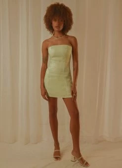 Peppermayo Exclusive Ivy Vine Mini Dress - Sage Shimmer -Peppermayo Shop a120ce5a54fa4743b50966d8b8901a7e