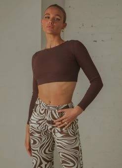 Peppermayo Exclusive Total Crush Tie Back Top - Choc Brown 9 Peppermayo Exclusive Total Crush Tie Back Top - Choc Brown -Peppermayo Shop a2c380c957014679a125951ff8d6283b