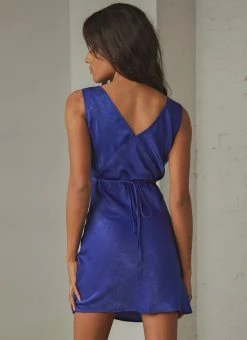 Peppermayo Exclusive Audrey Vintage Slip Dress - Cobalt Blue -Peppermayo Shop a2ec1aa59150471a818149371e295840