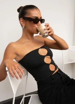 Silk X Peppermayo Organic Forms Tube Top - Shadow -Peppermayo Shop a2ec39bf770f493e8102215e4ad57de4