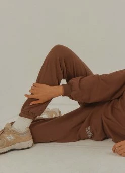 Vacancy Supply Holiday House Sweatpant - Choc Brown