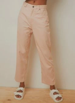 Afends Shelby Hemp High Waist Wide Leg Pant - Ash Pink -Peppermayo Shop acd7cab1dc5240e1964ff6e15144f298