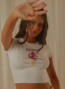 Wrangler Scorpio Baby Tee - White