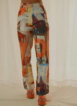 Peppermayo Exclusive Ticket To Nowhere Pants - PM Film Graphic -Peppermayo Shop b130791740f14e308861d7176d66dfcd