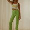 Peppermayo Exclusive Electric Avenue Pants - Lime Wave