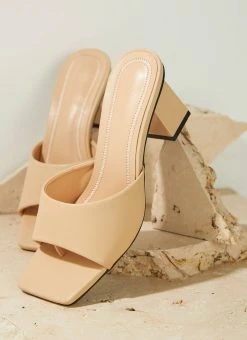 Cult Avenue Dixie Mule Heel - Beige -Peppermayo Shop b30a4c1b96f04973bb78e61637984acd