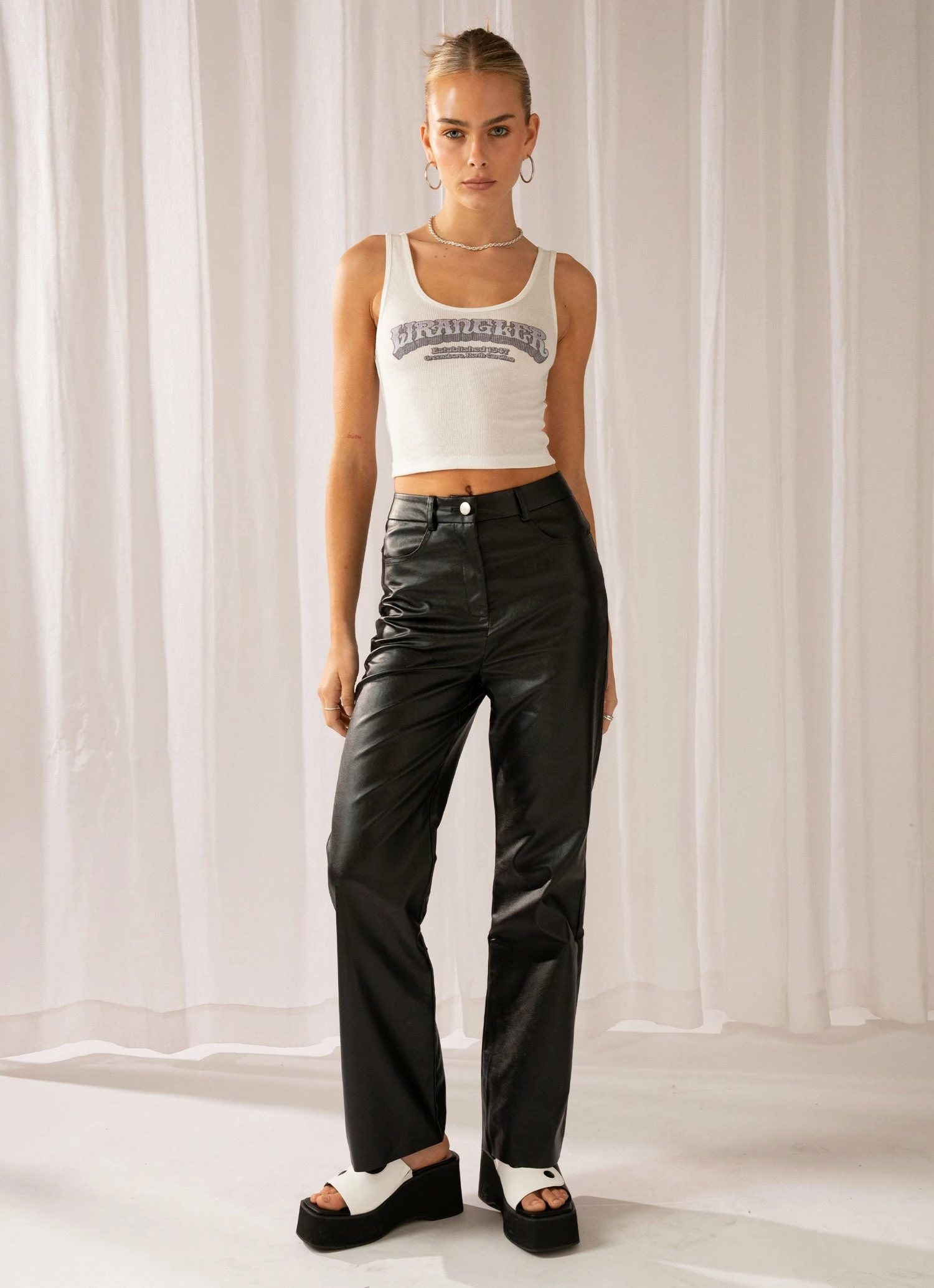 Wrangler Waves Logo Tank - Vintage White 5 Wrangler Waves Logo Tank - Vintage White - Image 3