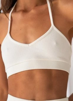 Peppermayo Exclusive Femme Organic Cotton Rib Crop Top - Ivory -Peppermayo Shop b713006a991c4ee2b4dc33618b3b7aef
