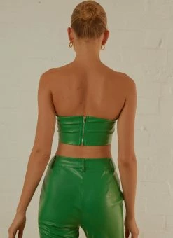 Peppermayo Exclusive Late Night Dance Crop Top - Jade Green -Peppermayo Shop b8f4ca63551d4befa6173c5ea6fe9c74