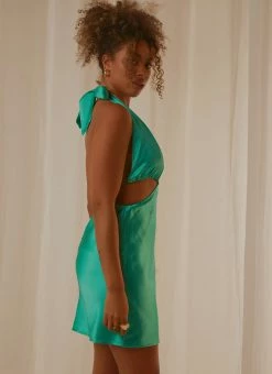 Peppermayo Above It All Mini Dress - Turquoise -Peppermayo Shop bd8845824017444191f24723e398a4df