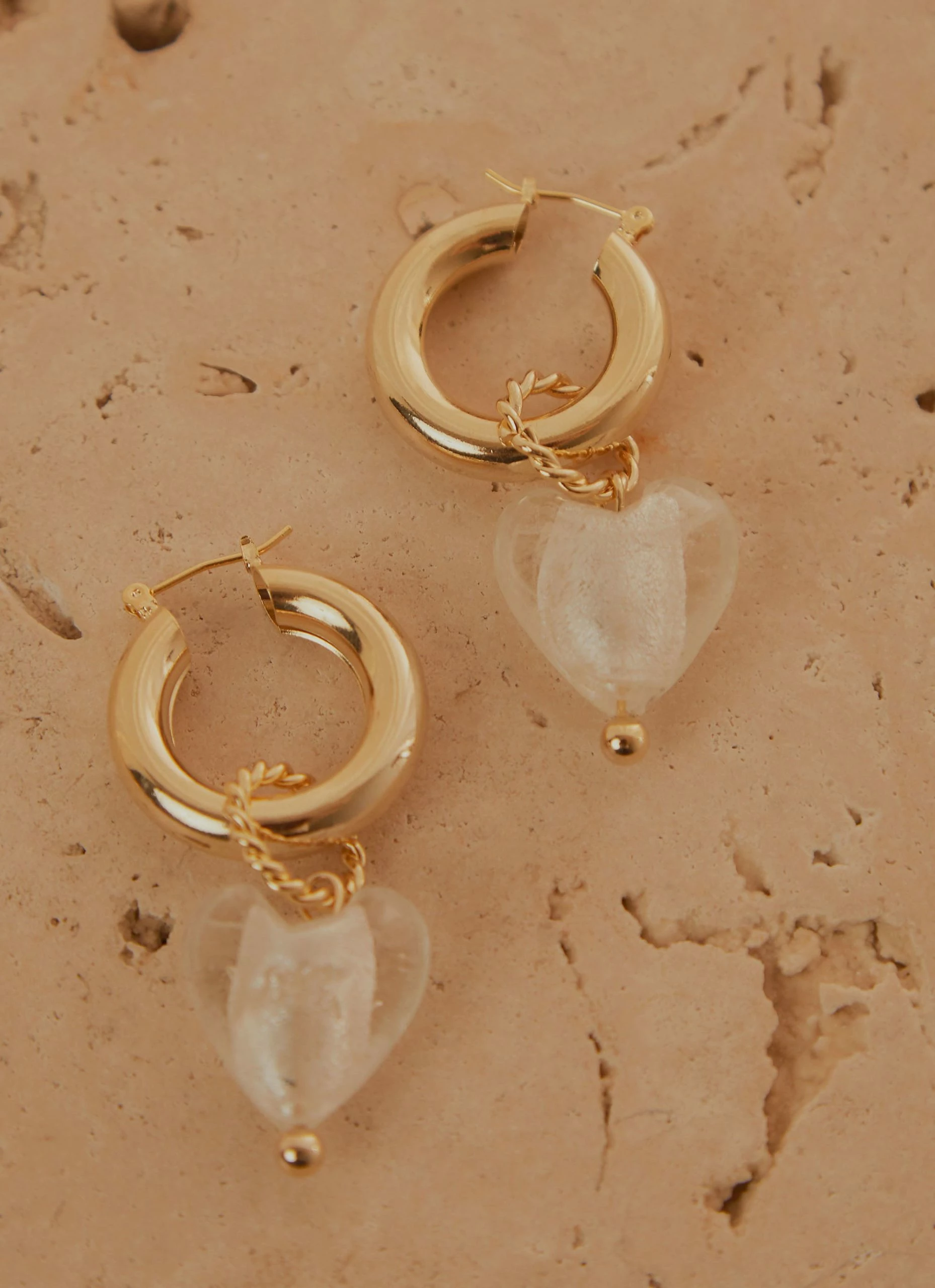 Peppermayo Lana Earrings - Clear Gold 6 Peppermayo Lana Earrings - Clear Gold - Image 4