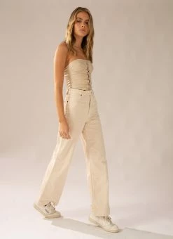 Wrangler Hi Bells Jean - Chalk Cord