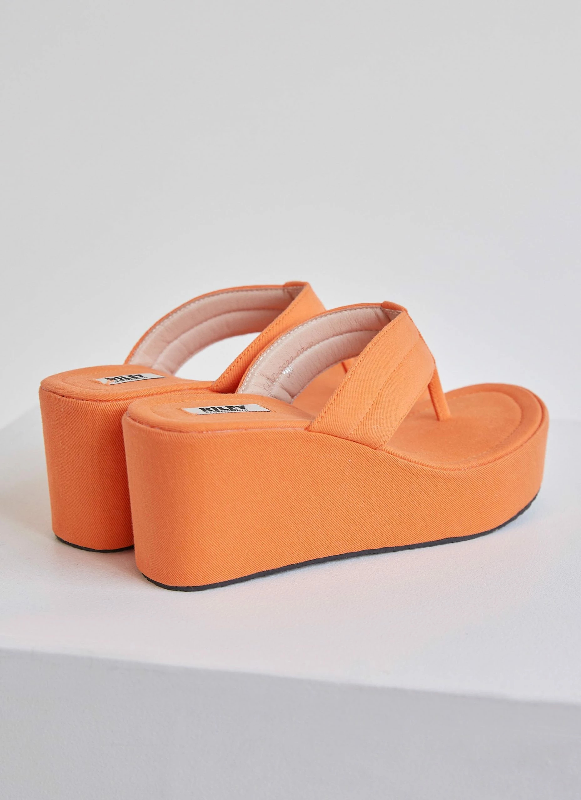 Riley Hubatka X Peppermayo Castaway Platform Thong - Tangerine 6 Riley Hubatka X Peppermayo Castaway Platform Thong - Tangerine - Image 4