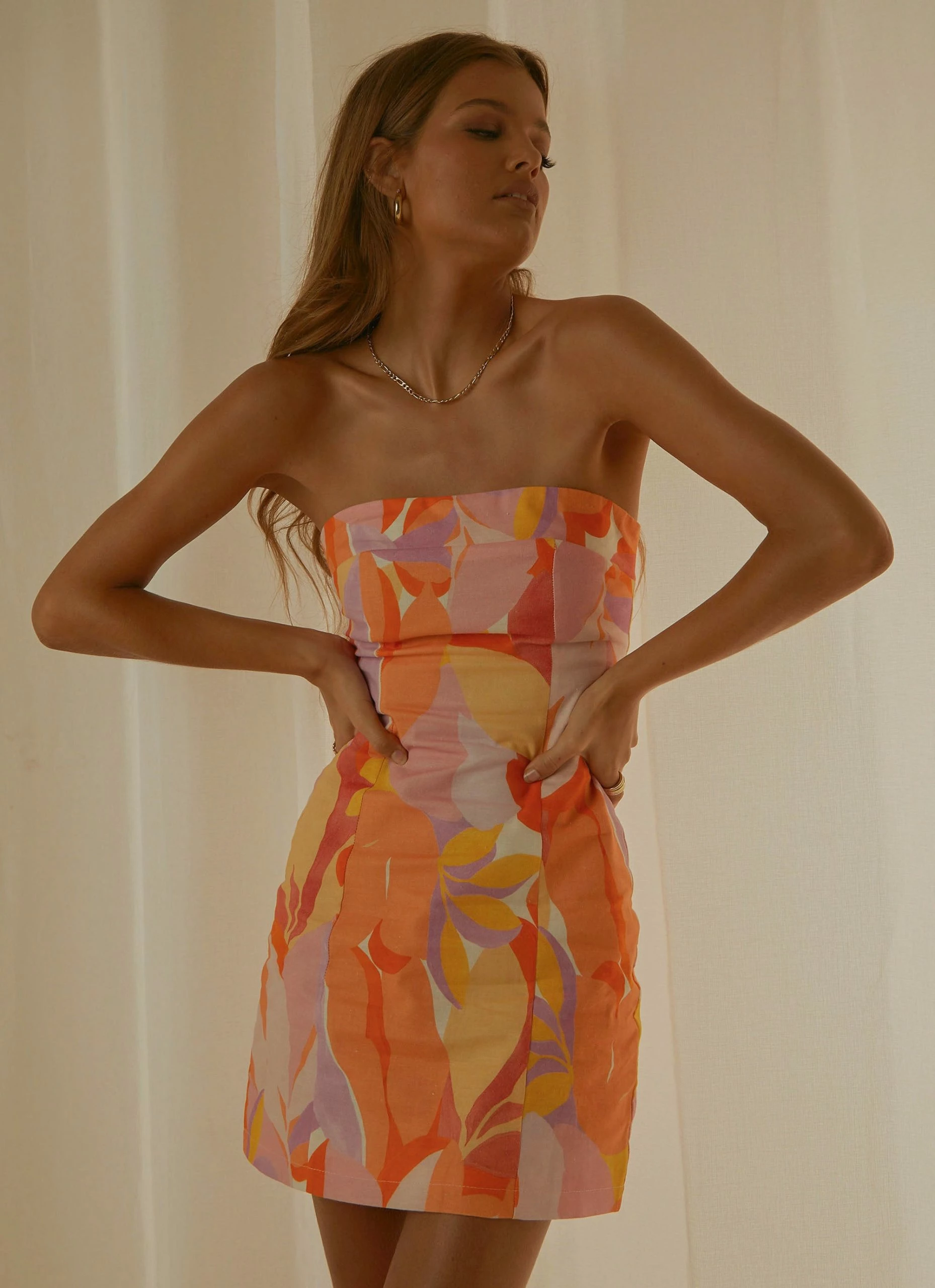 Peppermayo Exclusive Sunday Spritz Linen Tube Dress - Paloma 3 Peppermayo Exclusive Sunday Spritz Linen Tube Dress - Paloma