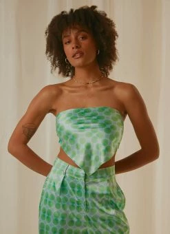 Peppermayo Exclusive Better Retro Scarf Top - Seafoam