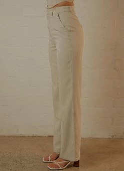 Peppermayo Exclusive Mia Suit Pants - Stone Pinstripe -Peppermayo Shop c1c6746bd65e40c7bc42cec43e1ebc49