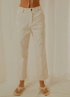 Cools Club California Pant - Pink Checker -Peppermayo Shop c511249e779a427388e6bc1b779397e5