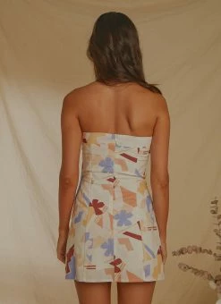 Peppermayo Exclusive Sun And Sand Bustier Mini Dress - Abstract Resort -Peppermayo Shop c97a83739188416a919d4bac902619f4