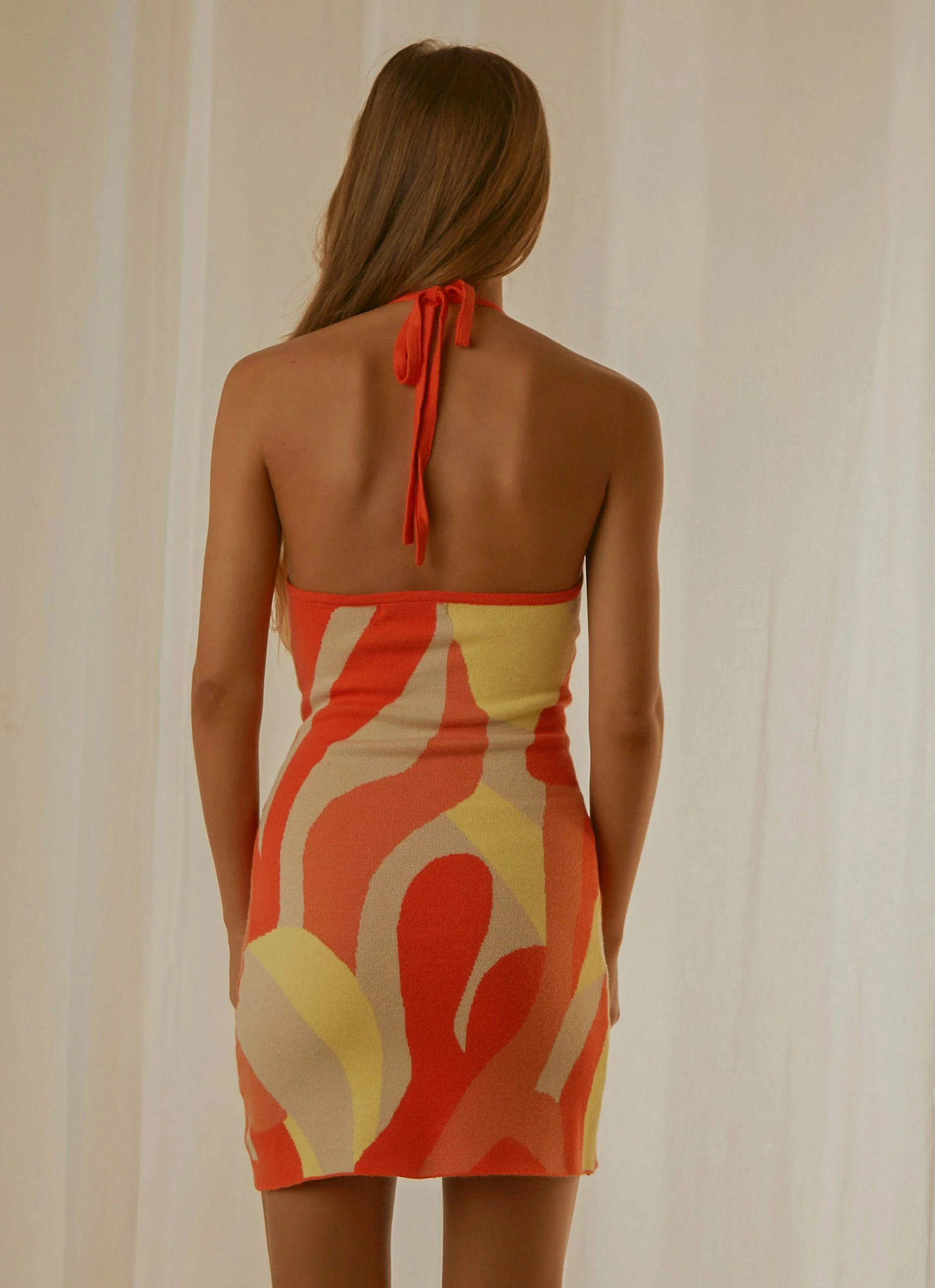 Peppermayo Exclusive Cool Horizons Knit Dress - Flames 7 Peppermayo Exclusive Cool Horizons Knit Dress - Flames - Image 5