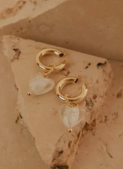 Peppermayo Lana Earrings - Clear Gold 8 Peppermayo Lana Earrings - Clear Gold -Peppermayo Shop cc15d3d7d0e9432caac948471e51669d