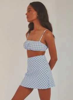 Peppermayo Same Love Crop Top - Blue Gingham -Peppermayo Shop cc29351e92d340299efdd77746403700