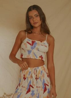 Peppermayo Exclusive Spring Melodies Top - Abstract Resort -Peppermayo Shop ce1227a8fe734bbbaf6b7c3b75b2aa0d