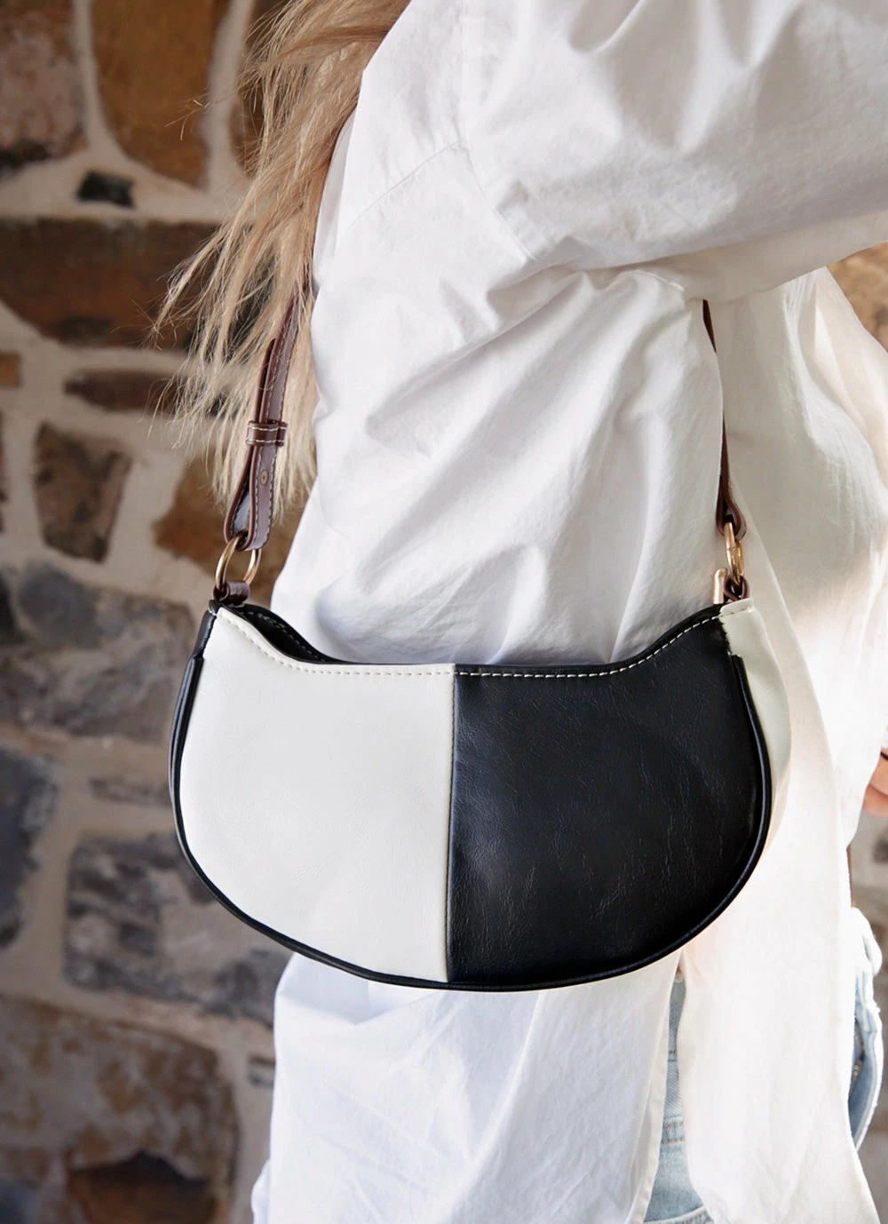 Peppermayo Modern Girl Handbag - Black And White 4 Peppermayo Modern Girl Handbag - Black And White - Image 2