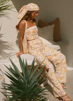 Peppermayo X Rikki Day Sicilian Linen Pants - Oceanus -Peppermayo Shop ce7773898b4647e99d34e17a836eb686