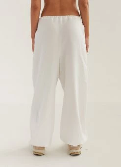 Silk X Peppermayo Fired Up Parachute Pants - Porcelain -Peppermayo Shop ce783551f332472f8455366353d177ec