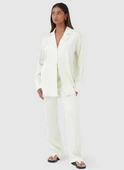 4TH & RECKLESS Faro Trouser - Off White -Peppermayo Shop cf4518fa7e9044b187917ae682288641