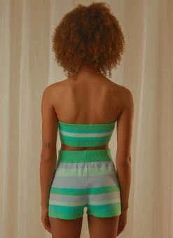 Peppermayo Exclusive Sweet Talker Knit Crop Top - Blue Stripe -Peppermayo Shop cf6f3bf157444b8d8902f5df664f42fc