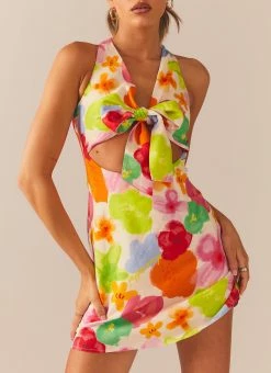 Peppermayo Exclusive Read The Room Linen Mini Dress - Blurred Blossom -Peppermayo Shop d0b5fab3a068497abb0b4ac32ef1f93f