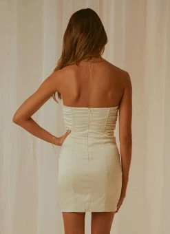 Peppermayo Exclusive Valetta Corset Dress - Ivory -Peppermayo Shop d25efe830ed64c8997e790b4e9b74544