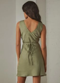 Peppermayo Exclusive Audrey Vintage Slip Dress - Khaki -Peppermayo Shop d298faacc5b448ba91e326341337232b