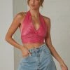 Peppermayo Exclusive Betty Halter Neck Top - Magenta -Peppermayo Shop d6c0ed9697ad4a3fab6a2a96bc9744a3