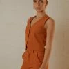 Peppermayo Exclusive Tess Suit Vest - Terracotta