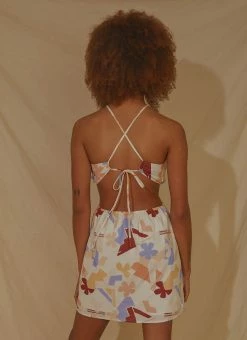 Peppermayo Exclusive LouLou Mini Dress - Abstract Resort -Peppermayo Shop d73cdddbf9754ab694520aaacdf60ae3